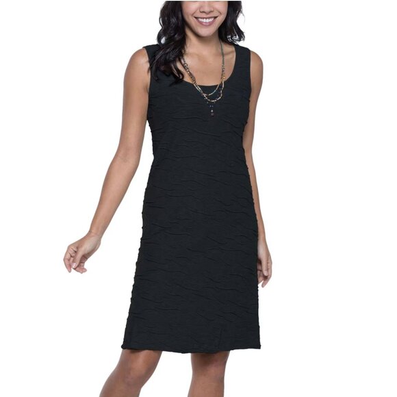 Toad&Co "Samba Wave Tank Dress" black, small - Picture 2 of 8